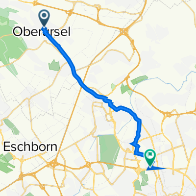 Epinayplatz 3, Oberursel (Taunus) nach Carl-von-Weinberg-Straße 9, Frankfurt am Main