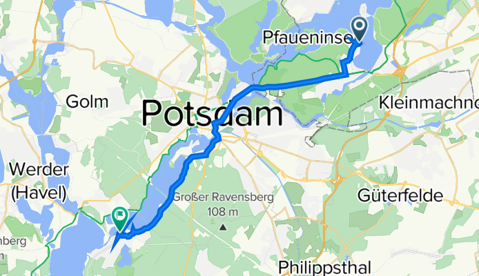 Am Großen Wannsee 58, Berlin to Weberstraße 48, Schwielowsee