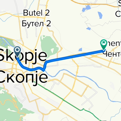 Centar Centar, Skopje to Tovarnik 3B, Hasanbegu