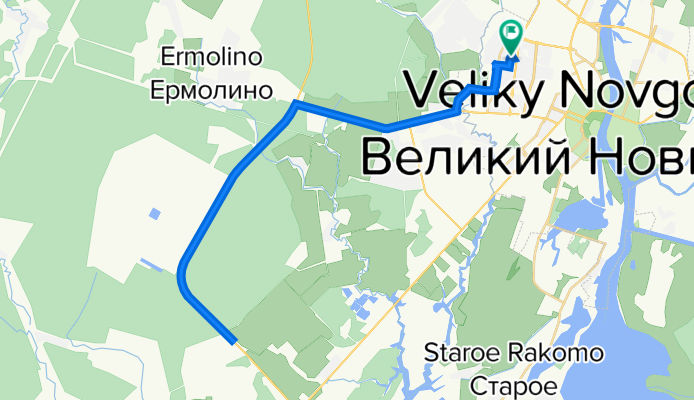 улица Свободы, 23, Великий Новгород до улица Свободы, 23, Великий Новгород