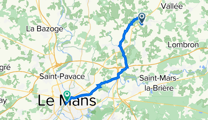 Sillé-le-Philippe to 28 Avenue de Rostov sur le Don, Le Mans