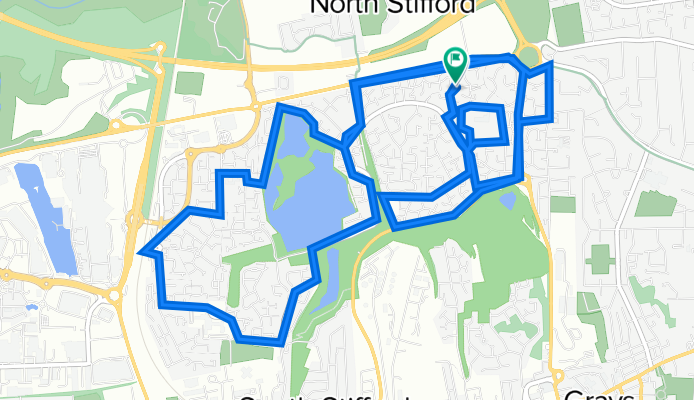 51.494° N 0.312° W to 51.494° N 0.312° W