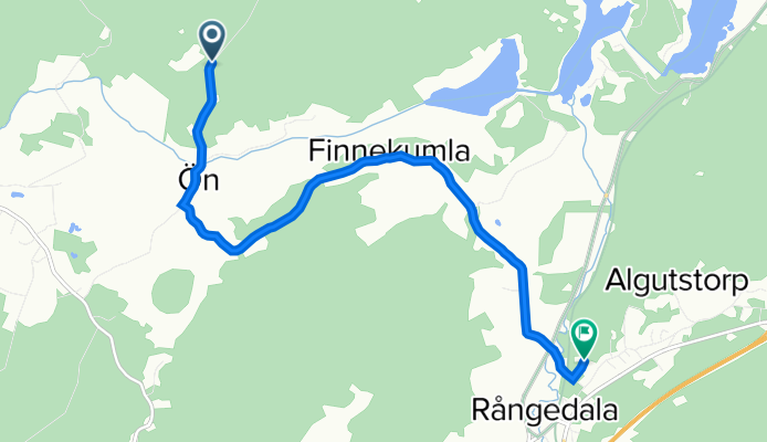 Ön Ljunglund 1–7, Fristad to Åkerigatan 10, Rångedala