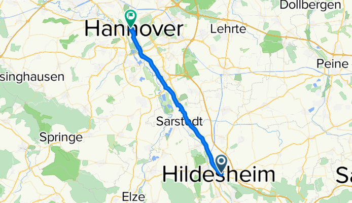Pieperstraße 58, Hildesheim nach Hannover