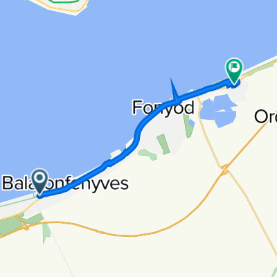 Kölcsey Ferenc utca 8., Balatonfenyves to Köztársaság utca 89., Fonyód