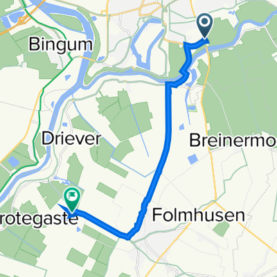 B70, Leer to Deichstraße 7A, Westoverledingen