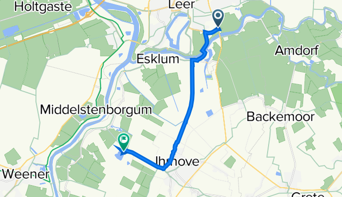 B70, Leer to Deichstraße 7A, Westoverledingen