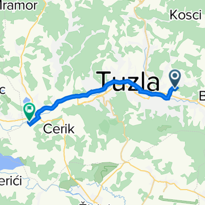 Put Križani 62,  to 44.512° N 18.580° W
