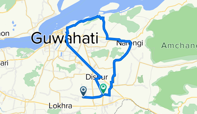 Hockey Stadium Road 26, Guwahati to Beltola - Basistha Road, Guwahati