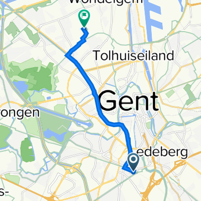 Valkeniersstraat 9, Gent naar Molenwalstraat 134, Gent