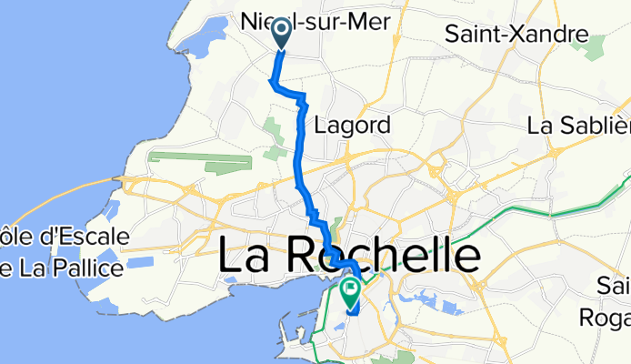 Rue du Grimaud, Nieul-sur-Mer à 6 Rue Virginie Hériot, La Rochelle