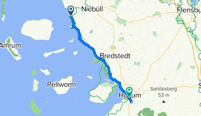 Galmsbüll to Husum, Husum