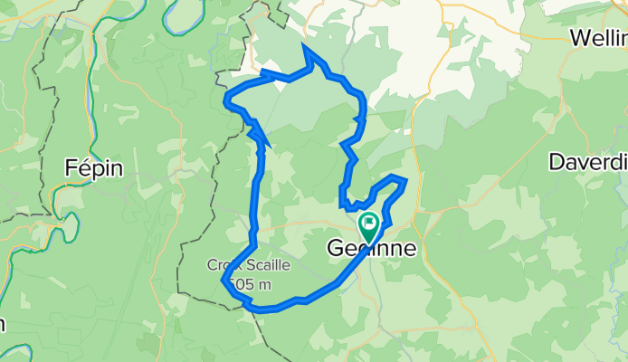 Door de bossen bij Gedinne