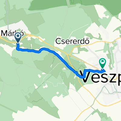 Malom utca, Márkó to Szent István utca 8., Veszprém
