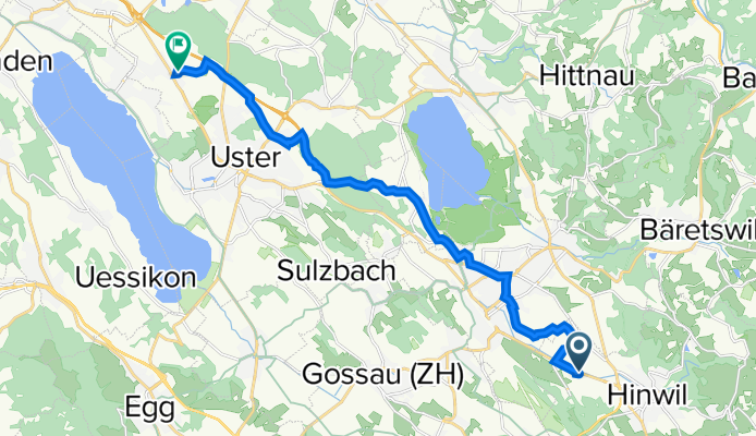 Brunnenbachstrasse 1, Hinwil nach Schwerzistrasse 26, Uster