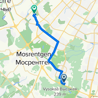 проезд Карамзина, 9 к1, Moscow to Мичуринский проспект, Олимпийская Деревня, 2, Moscow