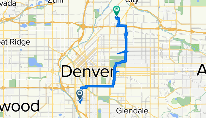 South Elati Street 145, Denver to Saint Paul Street 5075, Denver