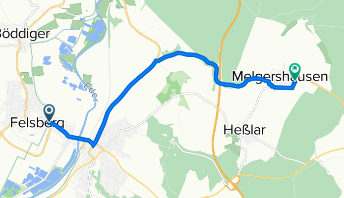 Untere Birkenallee 4–12, Felsberg nach Unterer Steinacker 9–17, Felsberg