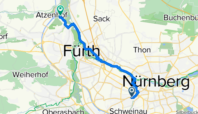 Sporty route heim büro