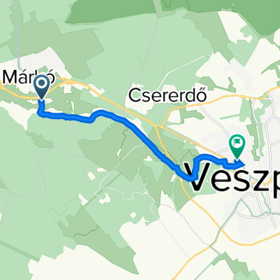 Malom utca, Márkó to Szent István utca 8., Veszprém