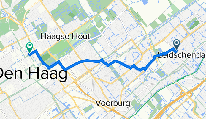 Van Ruysdaellaan 36, Leidschendam naar Frederikstraat 13, Den Haag