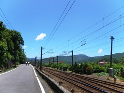 Hebe Bild 22 entlang der Bikemap-Route "牡丹火車站→福隆火車站→石城火車站二鐵逍遙遊" hervor
