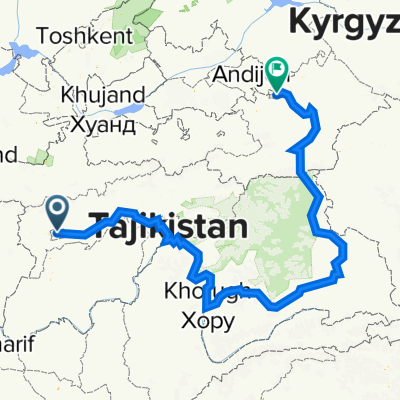 Dushanbe to Osh