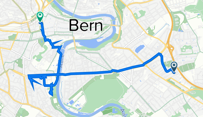 Nelkenweg, Bern nach Neuengass-Unterführung, Bern