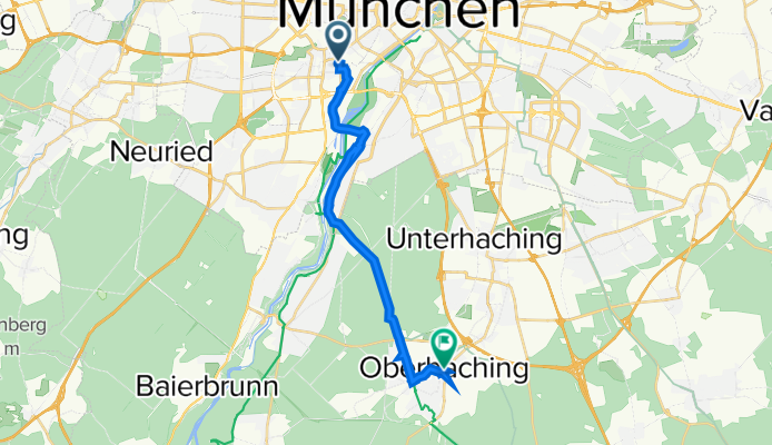 Alramstraße 8, München nach Kirchplatz 8, Oberhaching