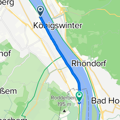 John-Jay-McCloy-Ufer, Bonn to Wickchenstraße 9, Remagen