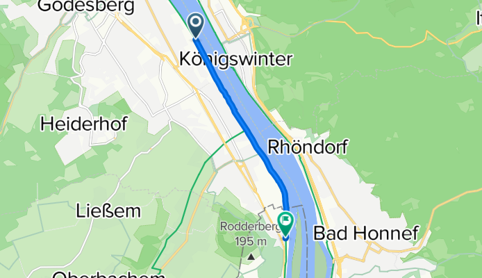 John-Jay-McCloy-Ufer, Bonn to Wickchenstraße 9, Remagen