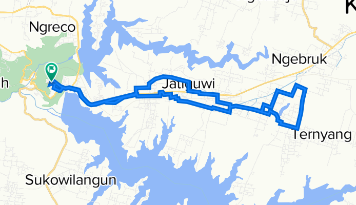 Jalan Pisang Candi, Kecamatan Sumberpucung to Jalan Pisang Candi, Kecamatan Sumberpucung