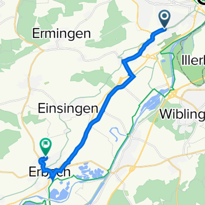 Weststadt, Ulm nach Wernauer Weg 61, Erbach