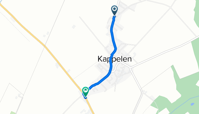 Dorfstrasse 99a, Kappelen nach Bielstrasse 12, Kappelen