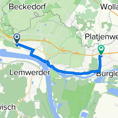 Lindenstraße 104, Bremen nach Am Vogelbusch 22, Bremen