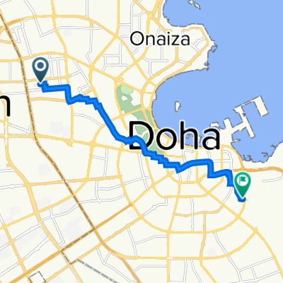 Qatar, الدوحة to Al Jahra Street 1, Doha