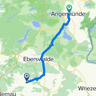 Melchower Weg 4, Sydower Fließ nach Jägerstraße 25A, Angermünde