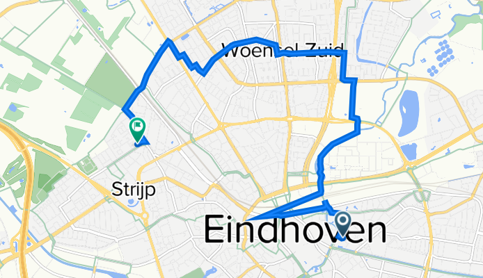 Gasfabriek 1, Eindhoven naar Fosforstraat 40, Eindhoven