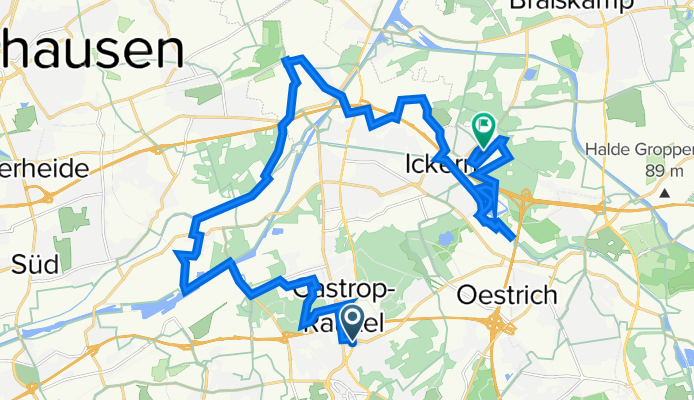 Neptunstraße 42, Castrop-Rauxel nach Zechenstraße 2a, Castrop-Rauxel