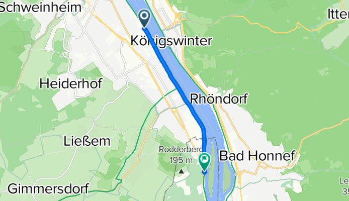 John-Jay-McCloy-Ufer, Bonn to Mainzer Straße 89, Remagen