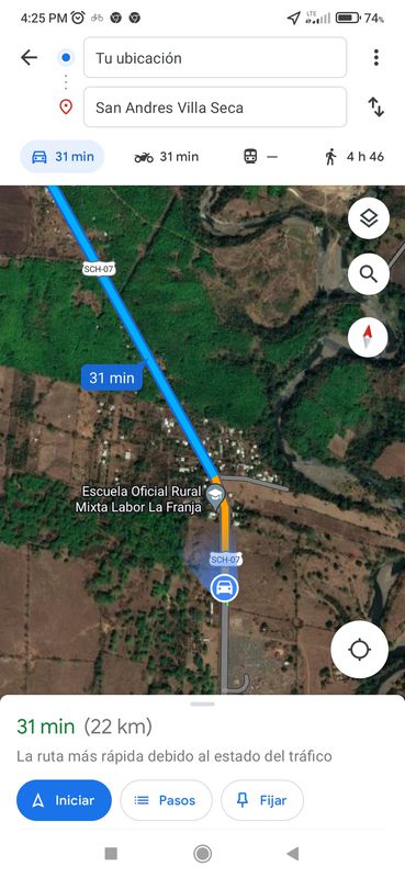 Cantón San José/San Andrés Villa Seca a La Franja