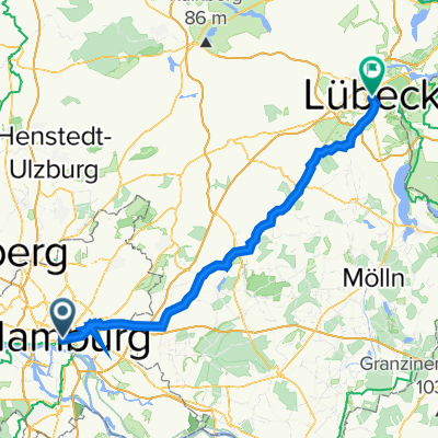 Jakobikirchhof 22, Hamburg to Kohlmarkt, Lübeck