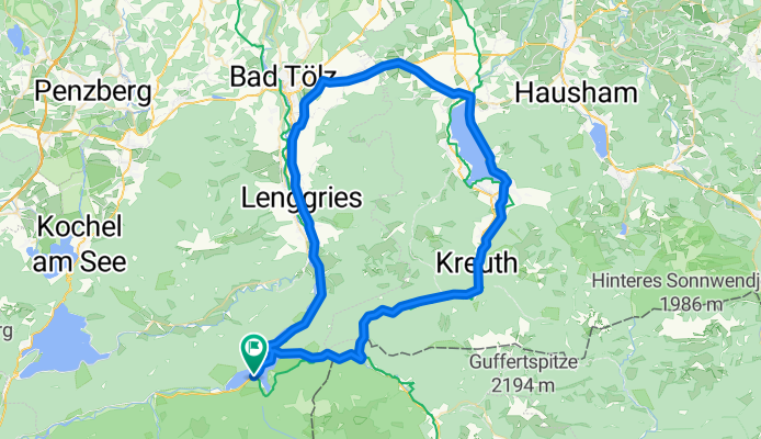 Sylvensteinsee - Tegernsee