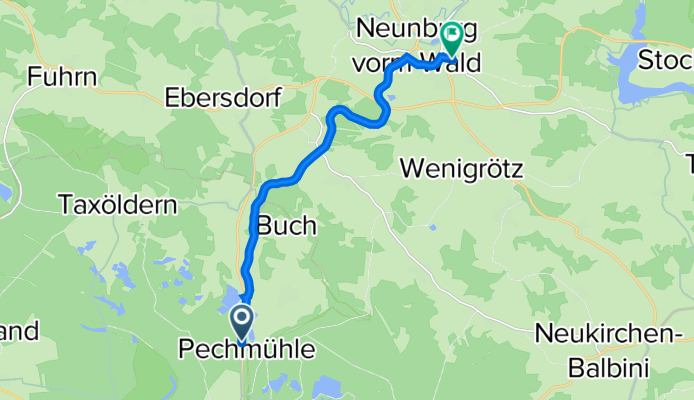 St 2398, Bodenwöhr nach Reitschule 10, Neunburg vorm Wald