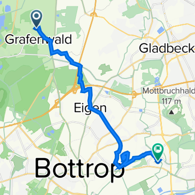 Heimersfeld 66, Bottrop nach An der Kommende 13A, Bottrop
