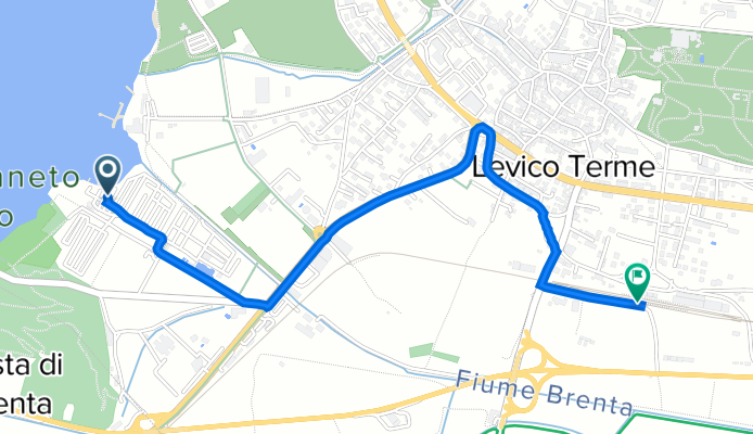Pleina 3, Levico Terme (Löweneck) nach Piazzale Stazione 3, Levico Terme (Löweneck)