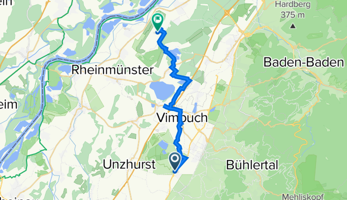 B3, Ottersweier nach Flugplatz B 511, Rheinmünster