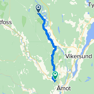 Øgardsveien, Vikersund to Koboltveien 11, Åmot