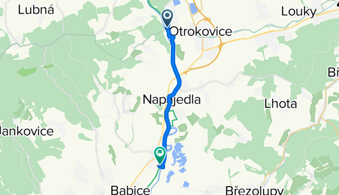 Karla Čapka 1256, Otrokovice do Spytihněv