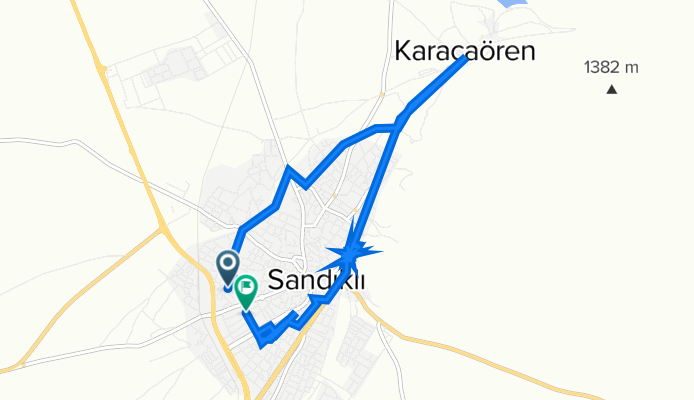 Papatya Sokak 15 to K. Karabekir Caddesi 28